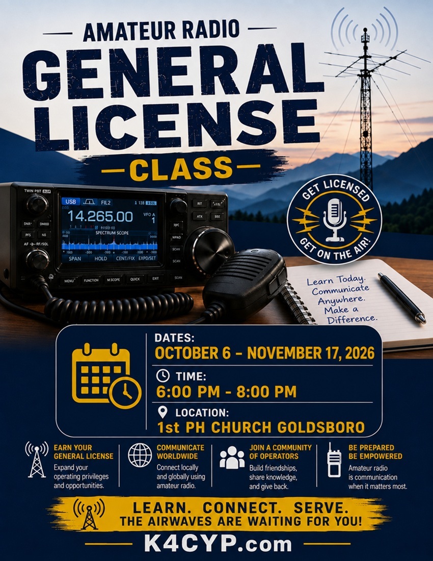 General Class 10/6-11-17 6-8 at 1st PH Church